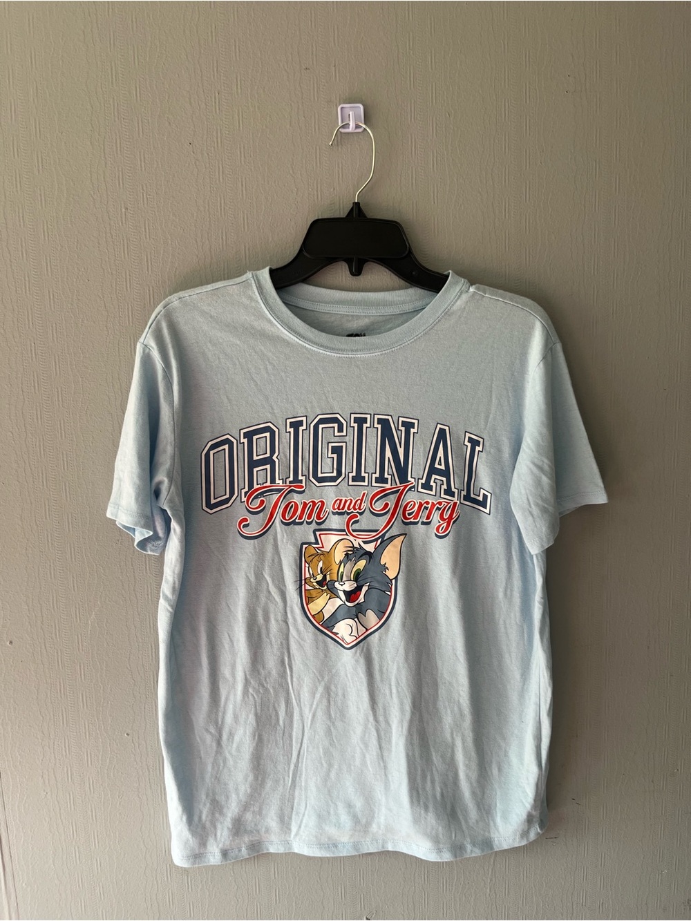 Tom and Jerry Original Graphic Tee - Light Blue